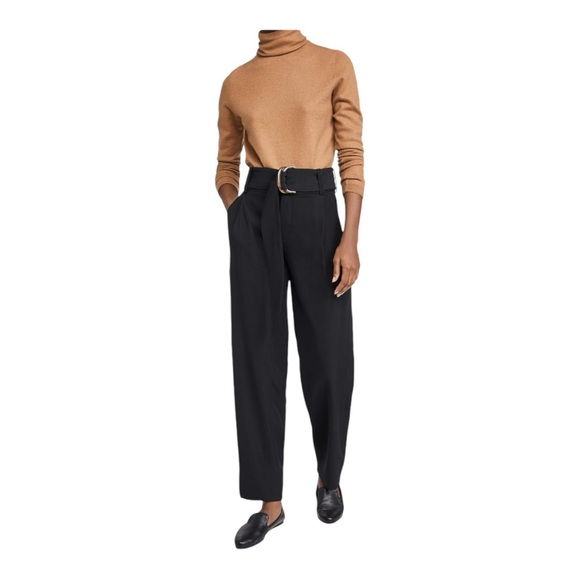 Vince$345 Tapered Trouser Pant in Black, Size 6